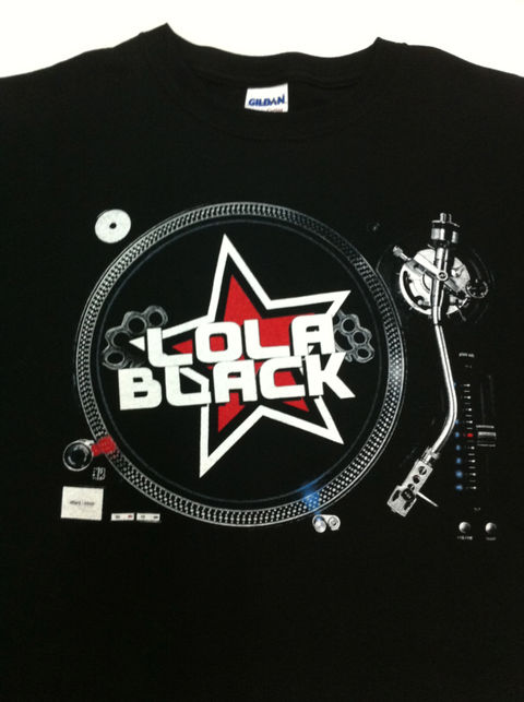 Lola Black custom screen printed shirt