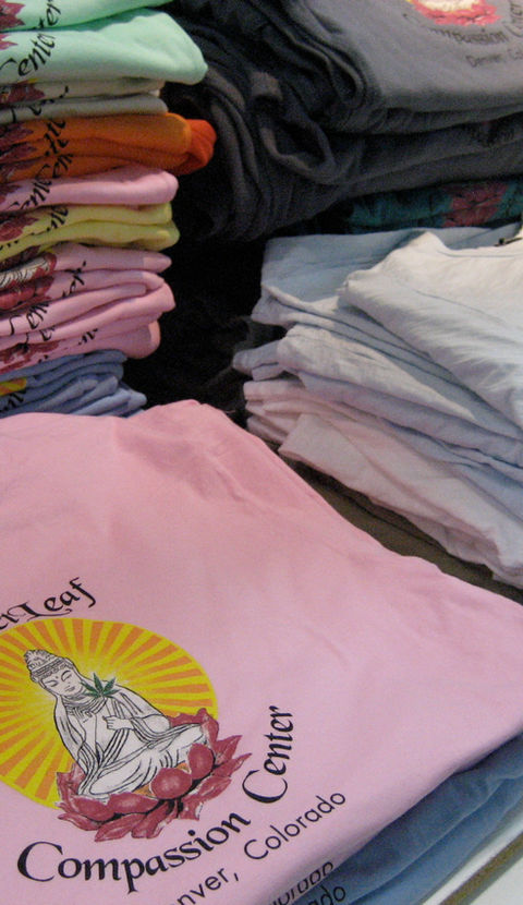 Sweet Leaf custom screen printed shirt